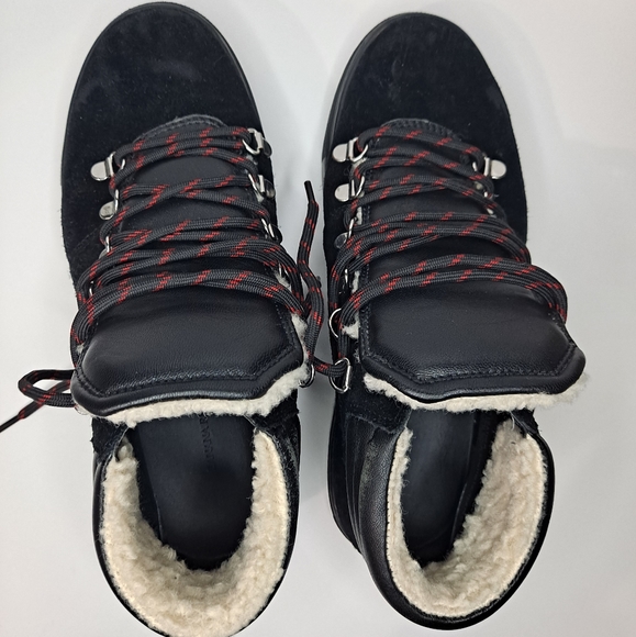 Banana Republic black suede sherpa hiking sneaker - Picture 9 of 13